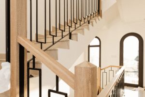Revêtement escalier effet bois