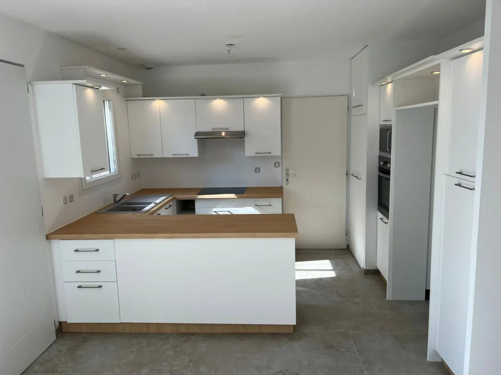 rénovation chantier cuisine à satolas et bonce